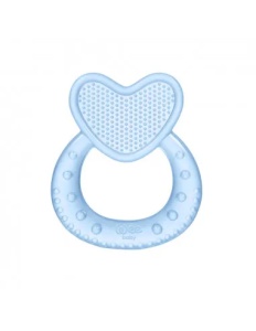 Inel de dentitie din silicon cu model inima cu maner, 1 bucata, 912, Wee Baby - Img 2