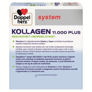 Kollagen 11000 Plus, 36 flacoane unidoză, Doppelherz - Img 2