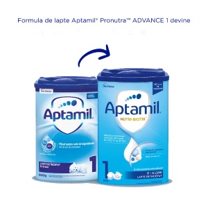 Lapte de inceput 0-6 luni NUTRI-BIOTIK 1, 800g, Aptamil - Img 5