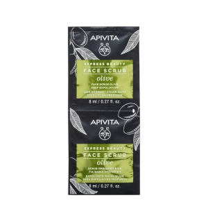 Masca de fata exfolianta cu extract de masline, 2 x 8 ml, Apivita
