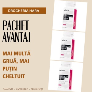 Pachet 3 x Keratine pentru stimularea creșterii părului Ivahair, 1000 mg, 60 capsule, Ivatherm