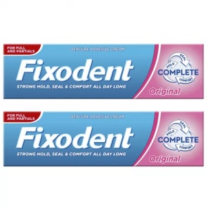 Pachet Crema adeziva pentru proteza dentara Original, 47 g + 47 g, Fixodent