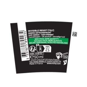 Pachet Deodorant roll-on antiperspirant pentru barbati Invisible Resist 72H, 50 ml + 50 ml, Vichy - Img 8
