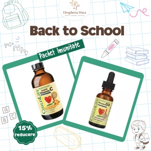 Pachet Imunitate – Vitamina D3 500 UI + Vitamina C 250 mg, ChildLife Essentials, Secom