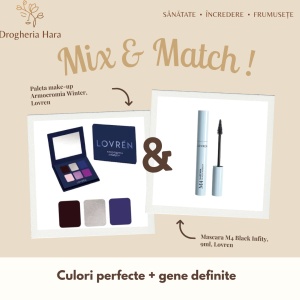 Pachet Pachet Paleta make-up Armocromia Winter si Mascara M4 Black Infity, 9ml, Lovren