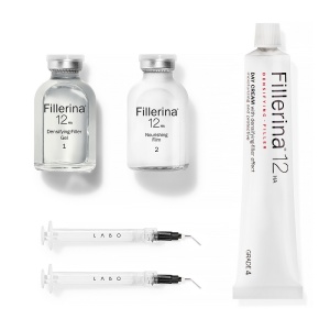 Pachet tratament intensiv Fillerina 12HA Densifying Grad 4, 14 + 14 doze + cremă de zi Fillerina 12HA Densifying Grad 4, 50 ml, Labo - Img 2