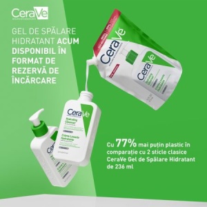 Rezerva Gel de spalare hidratant pentru piele normala si uscata, 473 ml, CeraVe - Img 6