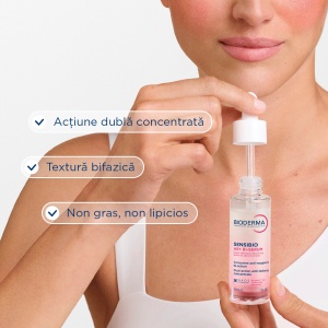 Ser bifazic pentru fata Sensibio AR+, 30 ml, Bioderma - Img 3