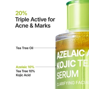 Ser de Față pentru Hidratare și Uniformizare Azelaic Acid 10 Kojic Tea Tree, 30 ml, Purito - Img 4