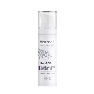 Ser iluminator cu acid tranexamic 5%, niacinamidă 5% și peptide Re, 30 ml, Biotrade