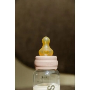 Set 2 tetine pentru biberon, latex cu flux mediu, Bibs - Img 3