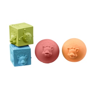 Set bile, cub și inel pentru dentiție Girafa Sophie So Pure, +3 luni, Vulli - Img 3