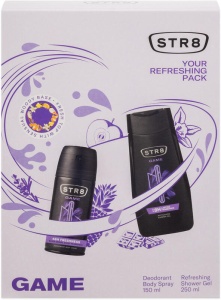 Set STR8 GAME gel de dus 250 ml si deodorant 150 ml, STR8