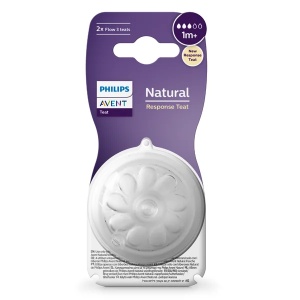 Set tentine cu debit lent pentru +1 luna Natural Response SCY963/02, 2 bucati, Philips Avent