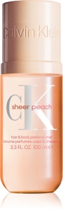 Spray parfumat pentru par si corp CK Sheer Peach, 236 ml, Calvin Klein