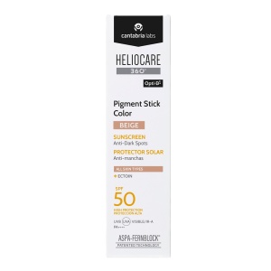 Stick color facial SPF 50 nuanță Beige Heliocare 360, 10 g, Cantabria