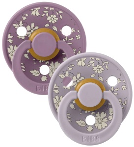 Suzete din latex cu tetina rotunda Colour, 6 luni+, Liberty Colour Capel - Fossil Grey Mix, 2 bucati, Bibs - Img 3