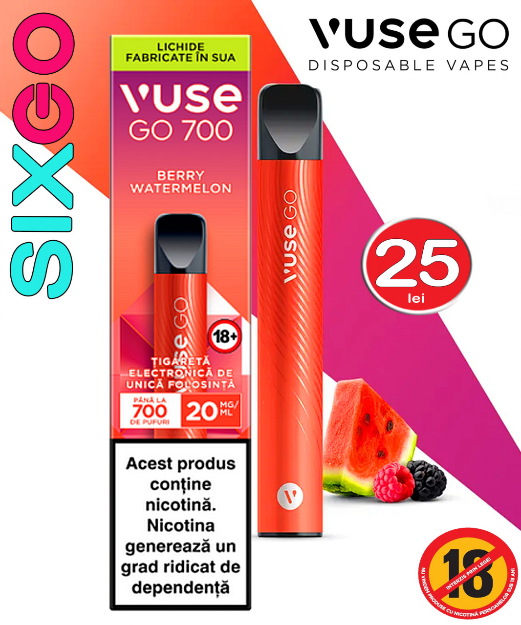 Vuse GO 700 Berry Watermelon