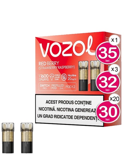 VOZOL Cartuse SWITCH PRO RED BERRY