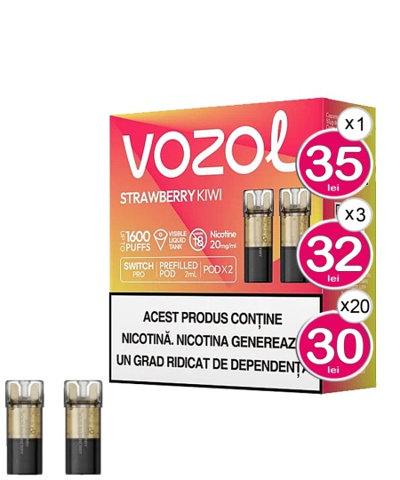 VOZOL Cartuse SWITCH PRO STRAWBERRY KIWI