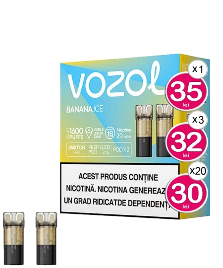 VOZOL Cartuse SWITCH BANANA ICE