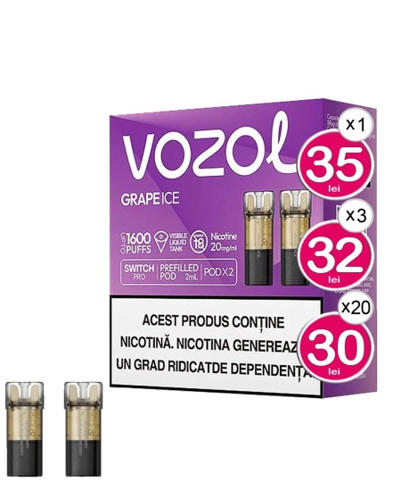 VOZOL Cartuse SWITCH PRO GRAPE ICE