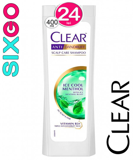 Sampon Clear Ice Cool Menthol 400ml