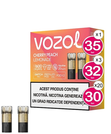VOZOL Cartuse SWITCH PRO CHERRY PEACH LEMONADE