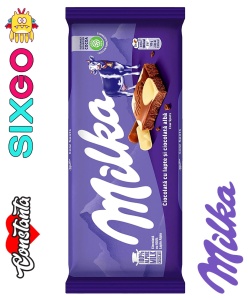 Milka Ciocolata Cu Lapte Si Ciocolata Alba 100G - Img 2
