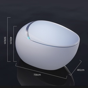 Toaleta inteligenta Zenith in forma de ou, sterilizare UV, complet automata