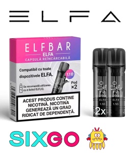 Cartus Elf Bar ELFA Pro Reincarcabil 2ml 1.1ohm (2buc) - Img 2