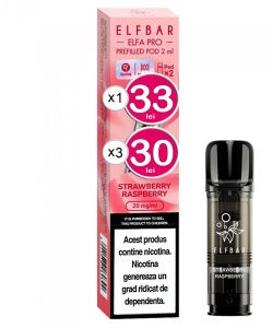 Cartuse Elf Bar ELFA Pro - Strawberry Raspberry - Img 1