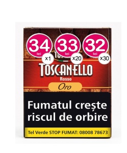 Tigari de foi Toscanello Rosso Oro Cappuccino, 28g, 5 bucati