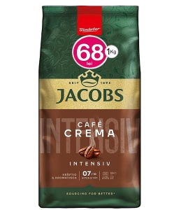Jacobs Cafe Crema Intensiv 1kg boabe - Img 1