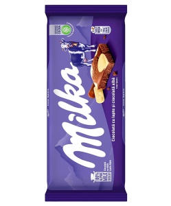 Milka Ciocolata Cu Lapte Si Ciocolata Alba 100G