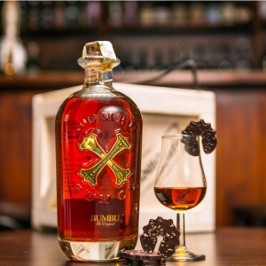 Profil sticla rom premium Bumbu The Original Barbados