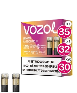 VOZOL Cartuse SWITCH PRO LEMON PASSION FRUIT - Img 1