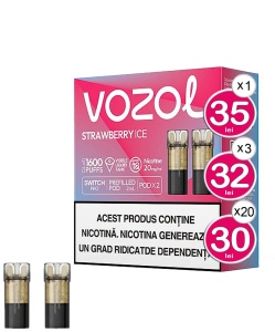 VOZOL Cartuse SWITCH PRO STRAWBERRY ICE - Img 1