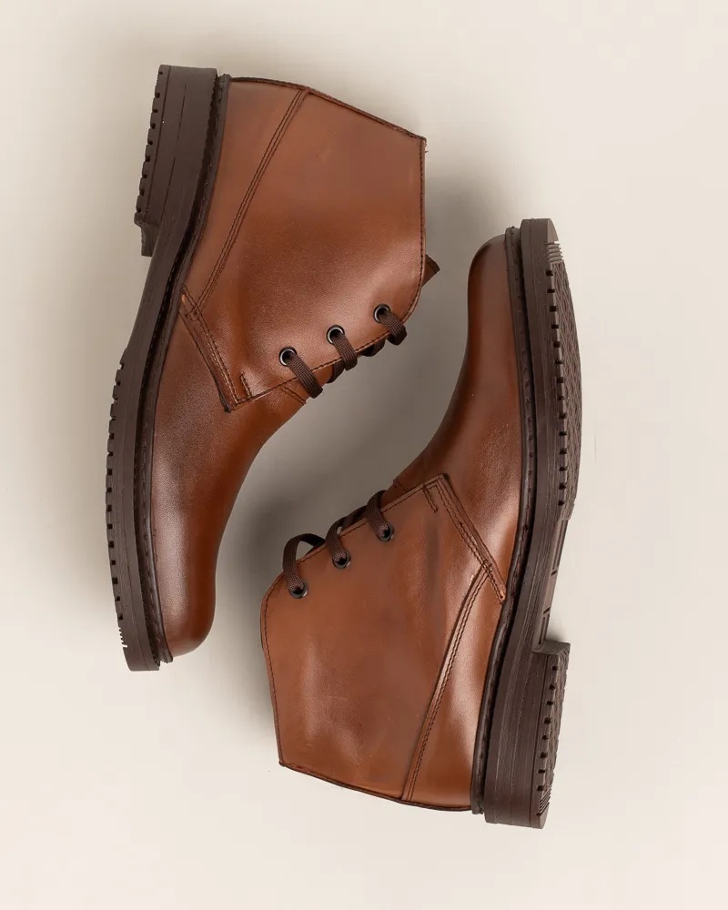 Kožne muške duboke cipele 8141-06 braon