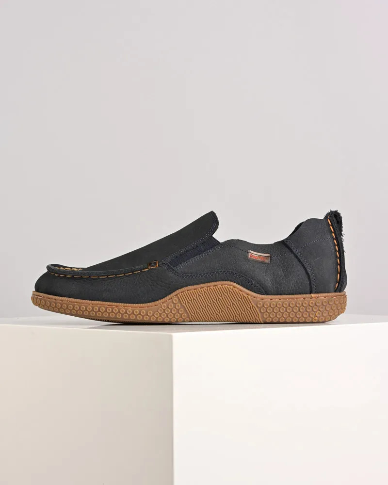 Muške kožne mokasine 215341 teget