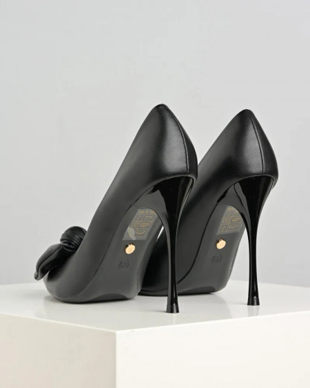 Ženske crne cipele na štiklu salonke, slika 6