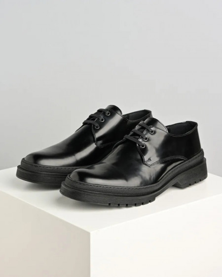 Crne muške kožne cipele Gazela, slika 1