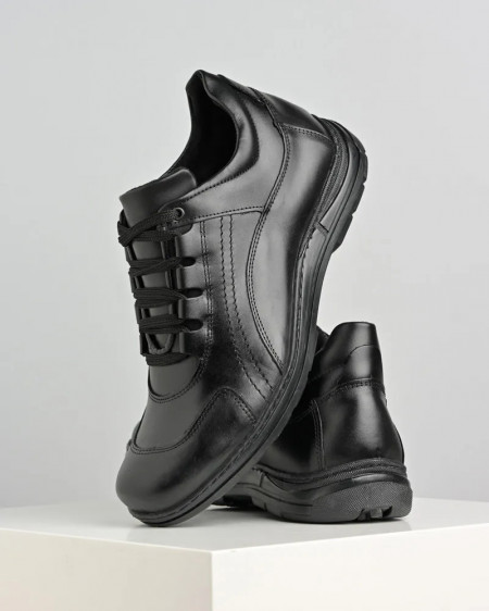 Crne duboke kožne muške cipele Gazela 949-01, slika 6