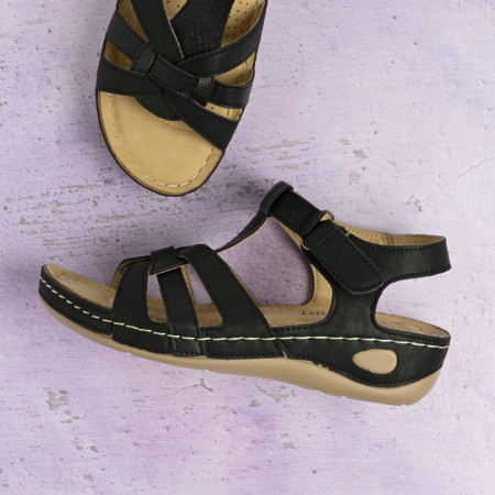 Sandale na debelom đonu LS020333-2 crne