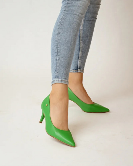 Cipele na manju štiklu u zelenoj boji, brend Vizzano, slika 2