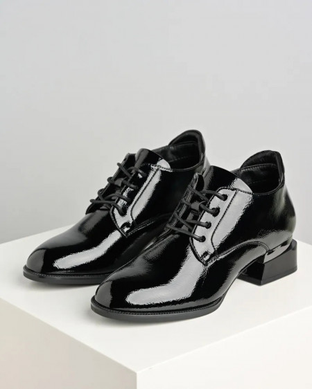 Crne lakovane ženske cipele Emelie Strandberg, slika 3