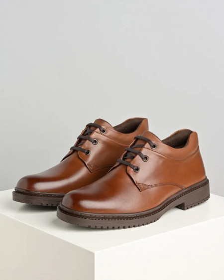 Muške kožne duboke cipele 856-01 braon