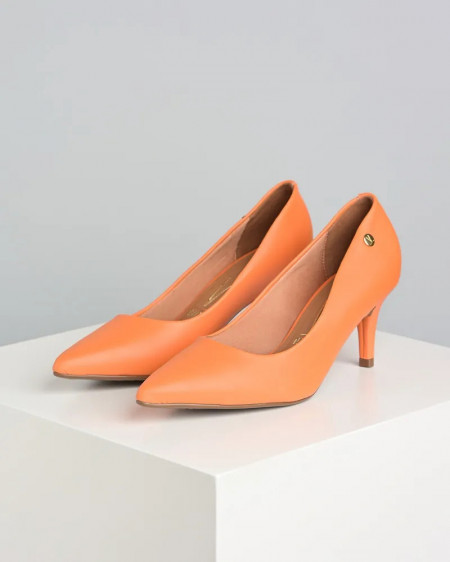 Cipele na manju štiklu u narandzastoj boji, brend Vizzano, slika 4