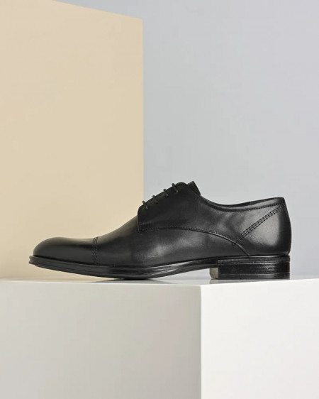 Crne elegantne cipele od kože, slika 3