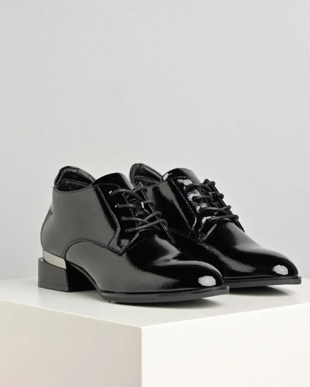 Crne lakovane ženske cipele Emelie Strandberg, slika 6